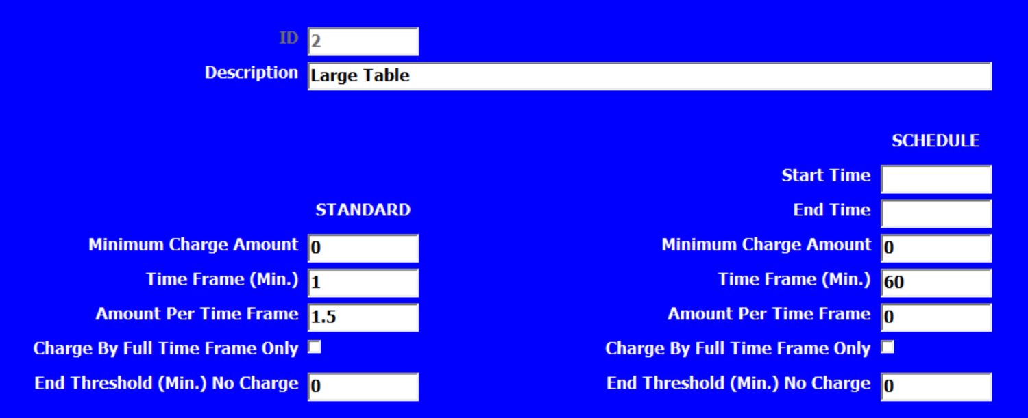 BlueBarTender timed sales settings